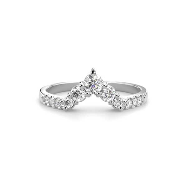 Festive Juliette Side Timanttisormus valkokulta 0,21 ct