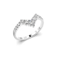 Festive Juliette Side Timanttisormus valkokulta 0,21 ct