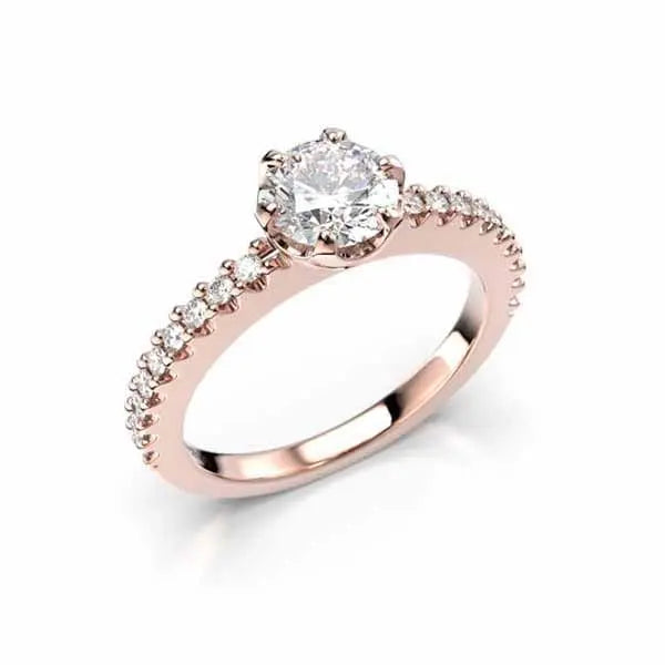 Festive Juliette timanttisormus 0,88 ct punakulta