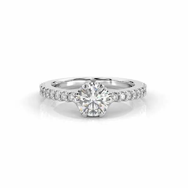 Festive Juliette timanttisormus 0,88 ct valkokulta