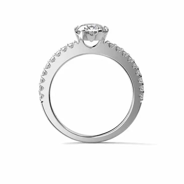 Festive Juliette timanttisormus 0,88 ct valkokulta