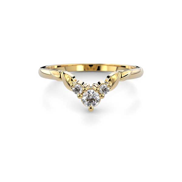 Festive Köynnös Timanttisormus keltakulta 0,12 ct