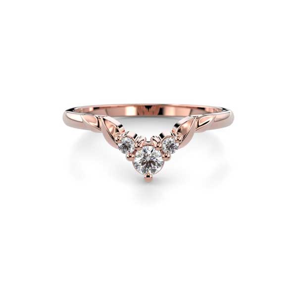Festive Köynnös Timanttisormus punakulta 0,12 ct