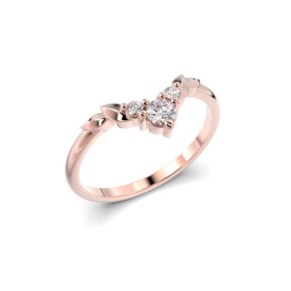 Festive Köynnös Timanttisormus punakulta 0,12 ct
