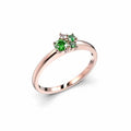 Festive Nadja Bloom Green Timanttisormus 0,02 ct punakulta