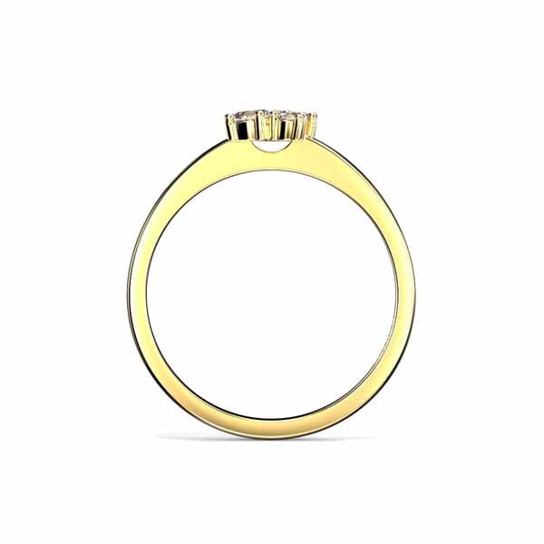Festive Nadja Bloom Pink Timanttisormus 0,12 ct keltakulta
