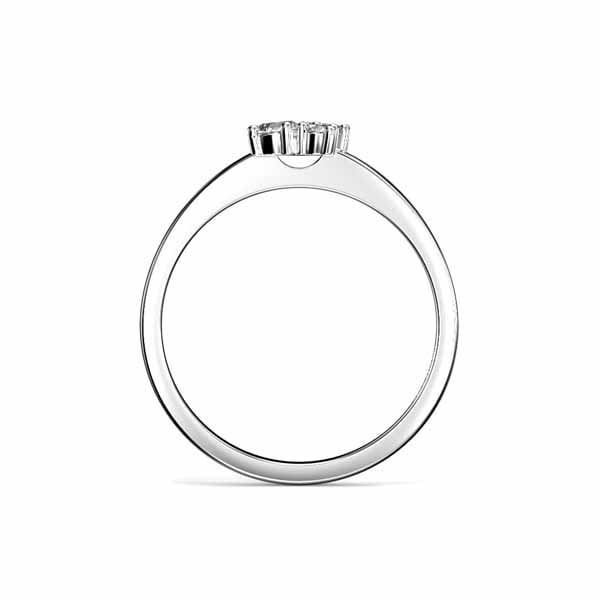 Festive Nadja Bloom Pink Timanttisormus 0,12 ct valkokulta