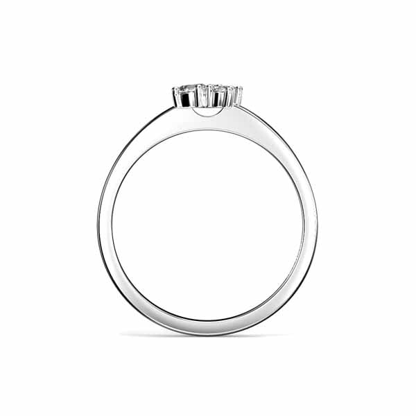 Festive Nadja Bloom Timanttisormus 0,17 ct valkokulta
