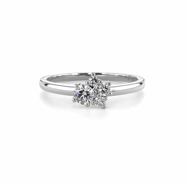 Festive Nadja Bloom Timanttisormus 0,17 ct valkokulta