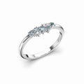 Festive Nadja Blue Timanttisormus 0,03 ct valkokulta