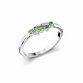 Festive Nadja Green Timanttisormus 0,03 ct valkokulta