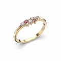 Festive Nadja Pink Timanttisormus 0,03 ct keltakulta