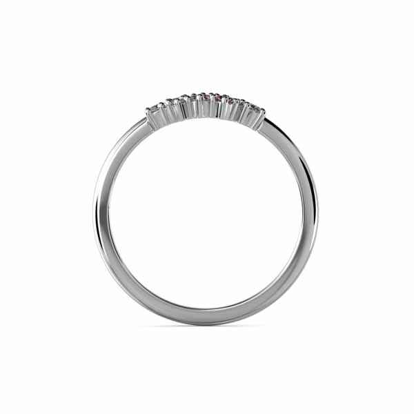 Festive Nadja Pink Timanttisormus 0,03 ct valkokulta