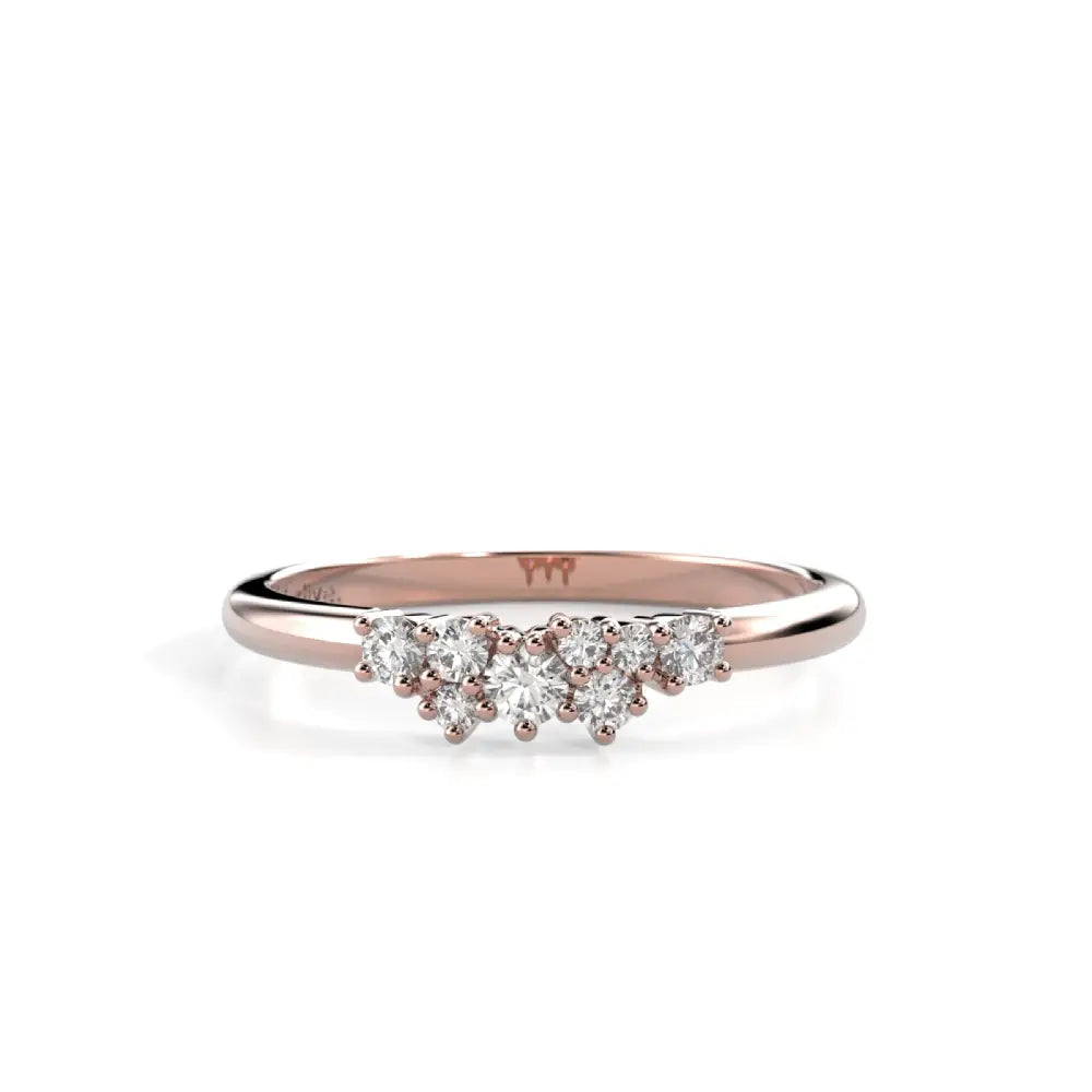 Festive Nadja Timanttisormus 0,18 ct punakulta Festive