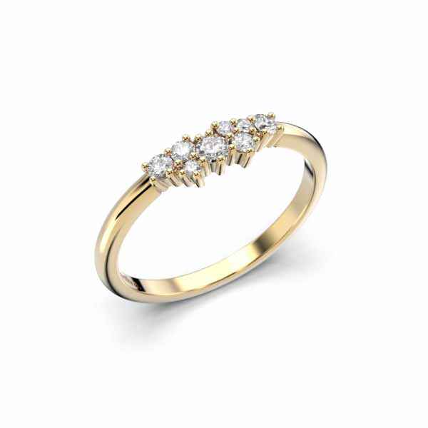 Festive Nadja Timanttisormus 0,18 ct keltakulta