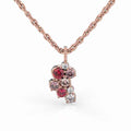 Festive Nelly Pink timanttiriipus 0,02 ct punakulta 14K