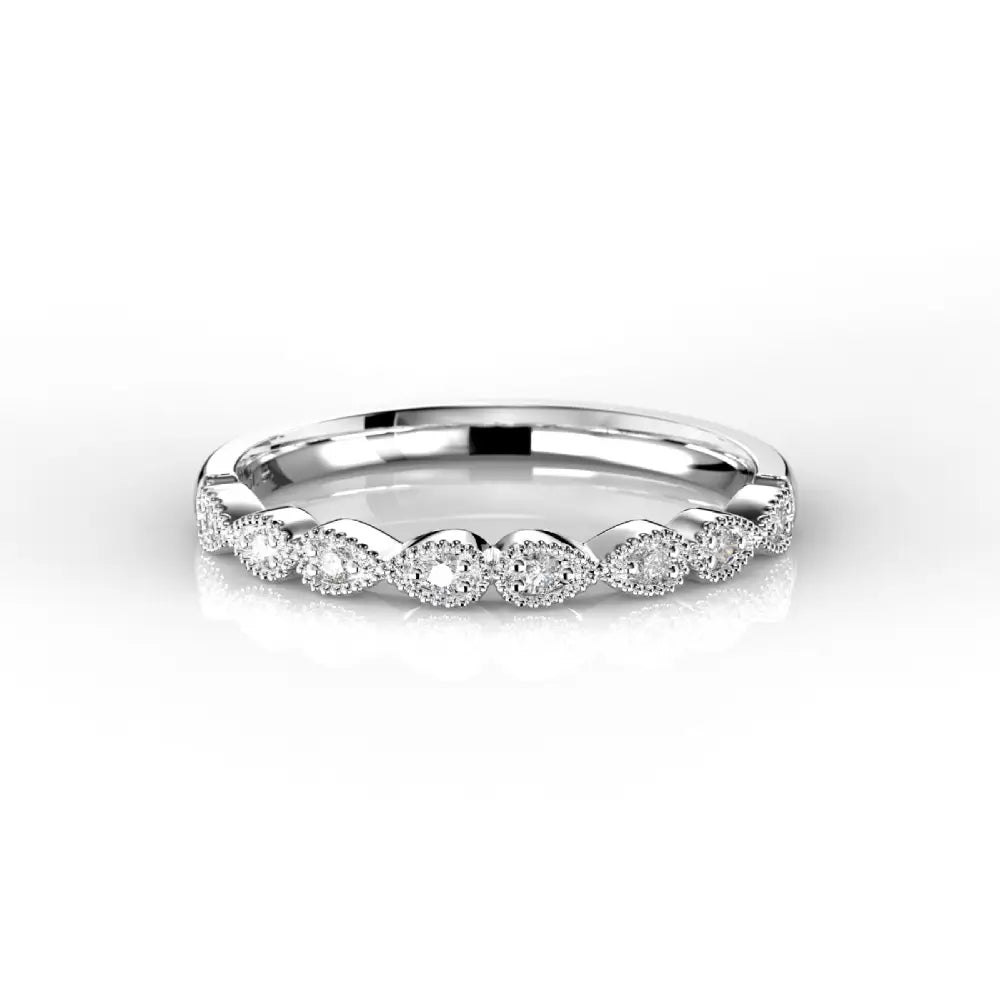 Festive Olga Timanttisormus 0,08 ct valkokulta Festive