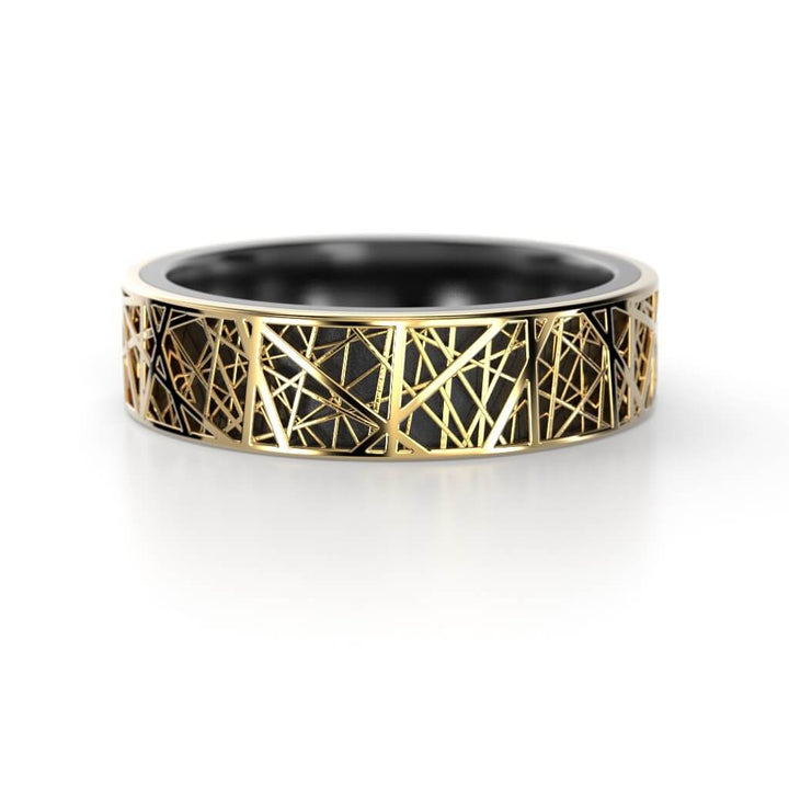 Festive Routa NOX sormus 6 mm keltakulta Festive