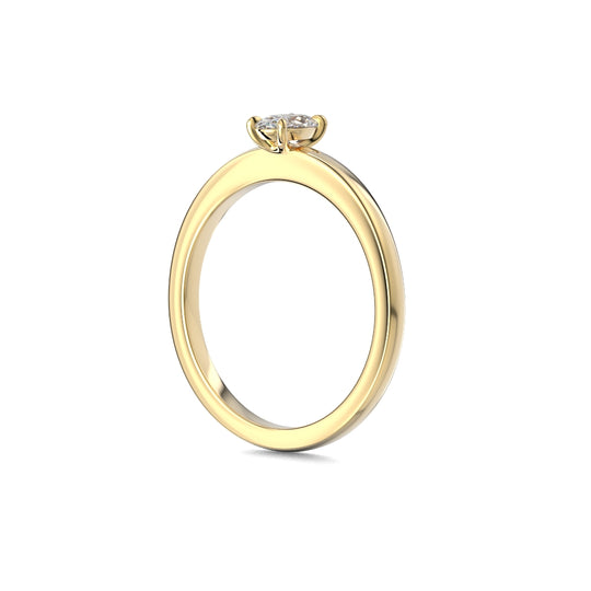 Festive Selena Timanttisormus 0,30 ct keltakulta