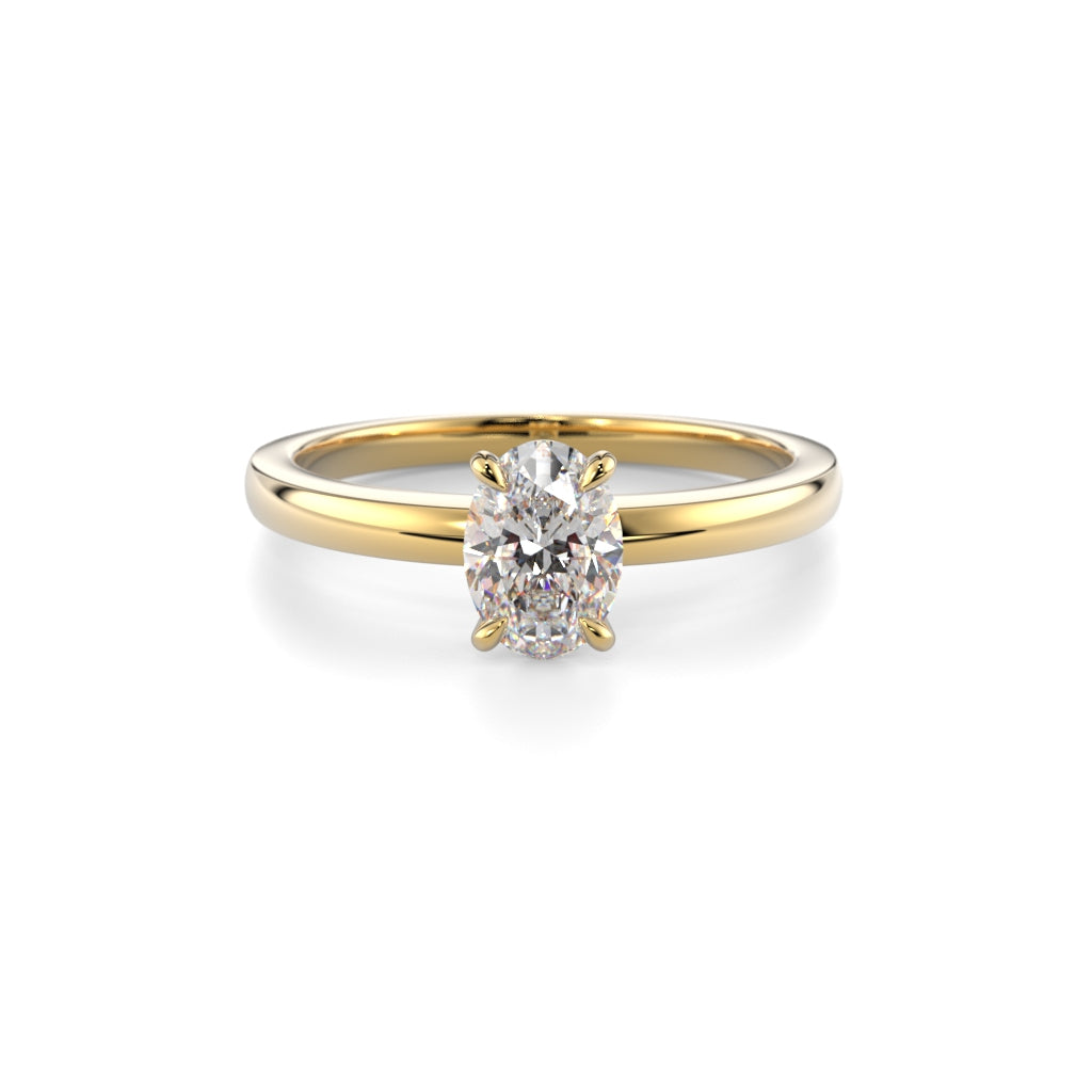 Festive Selena Timanttisormus 0,70 ct keltakulta