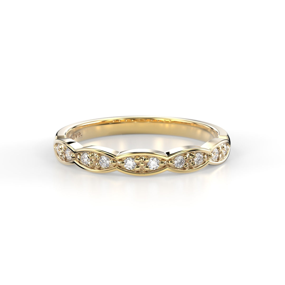 Festive Ida Timanttisormus 0,10 ct keltakulta