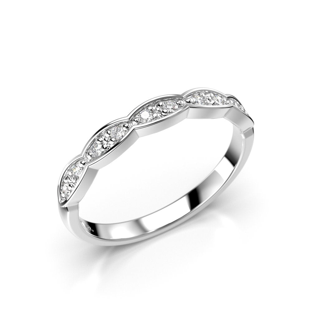 Festive Ida Timanttisormus 0,10 ct valkokulta