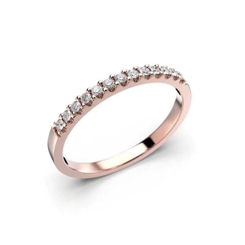 Festive Juliette Timanttisormus 0,13 ct punakulta