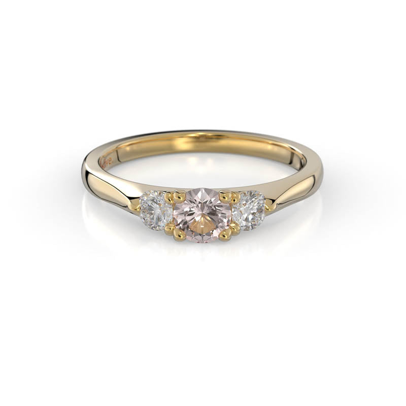 Festive Megan Morganiitti Timanttisormus 0,22 ct keltakulta