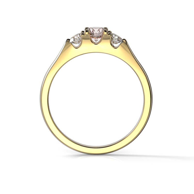 Festive Megan Morganiitti Timanttisormus 0,22 ct keltakulta