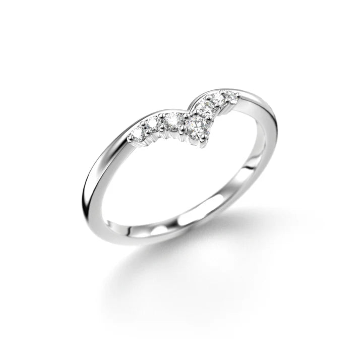 Festive Lilja side 0,11 ct timanttisormus Festive