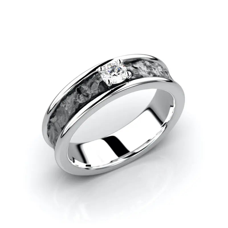 Festive Peruskallio Timanttisormus 0,15 ct valkokulta