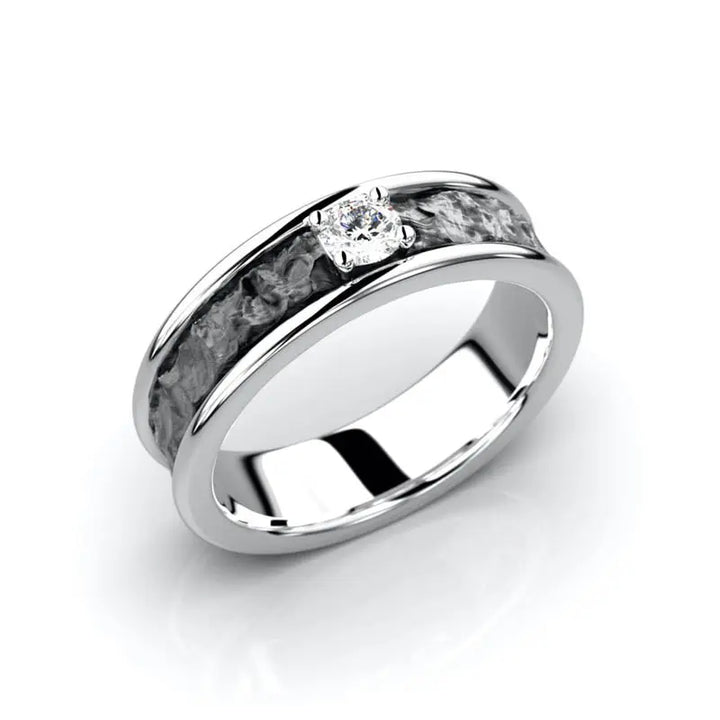 Festive Peruskallio Timanttisormus 0,15 ct valkokulta