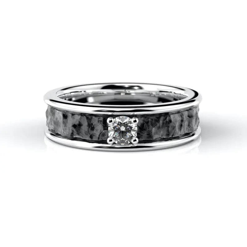 Festive Peruskallio Timanttisormus 0,15 ct valkokulta