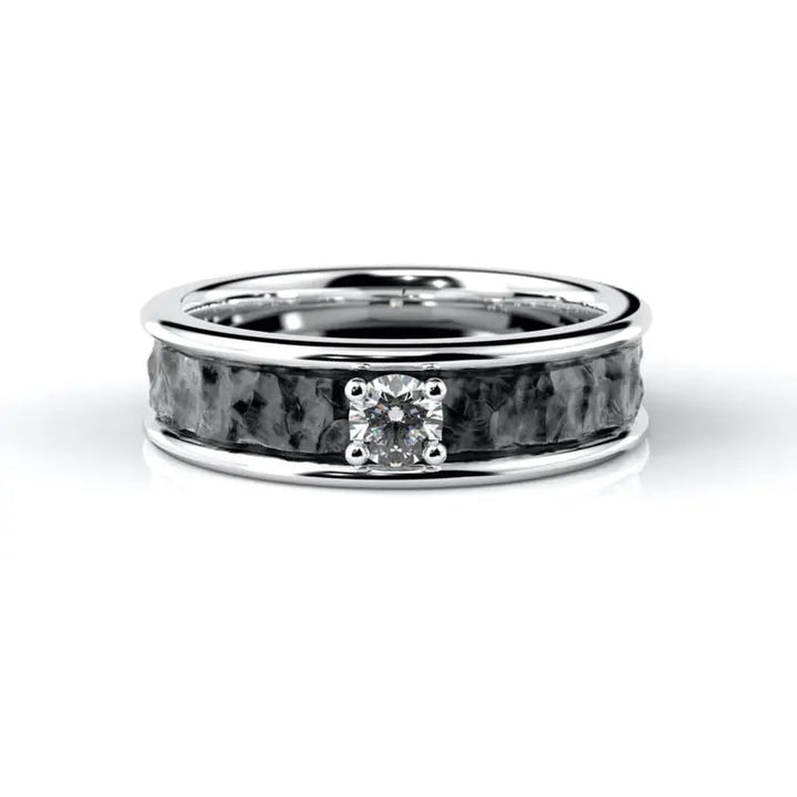 Festive Peruskallio Timanttisormus 0,15 ct valkokulta