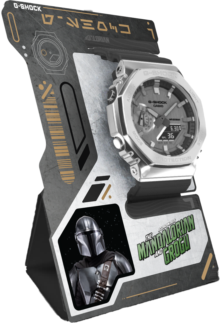 Casio G-Sock The Mandalorian GM-2100 Kulta-Aika