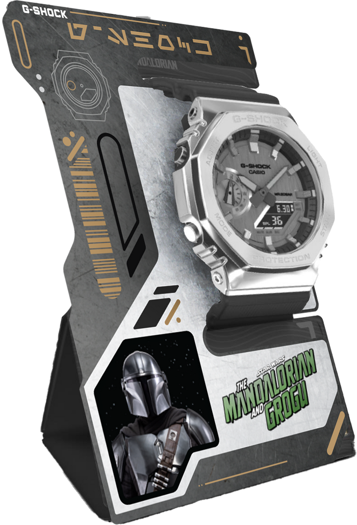 Casio G-Sock The Mandalorian GM-2100 Kulta-Aika