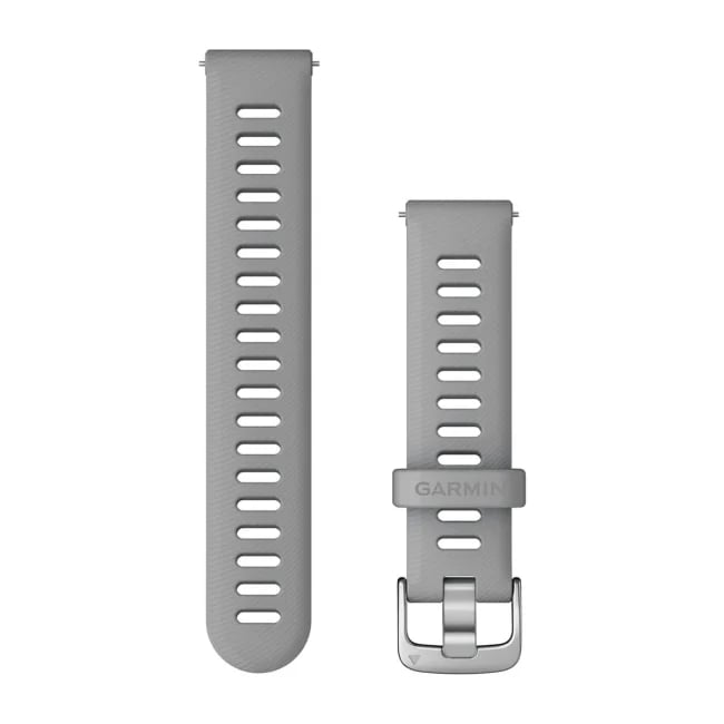 Garmin Quick Release 18mm silikoniranneke vaaleanharmaa 010-11251-3G