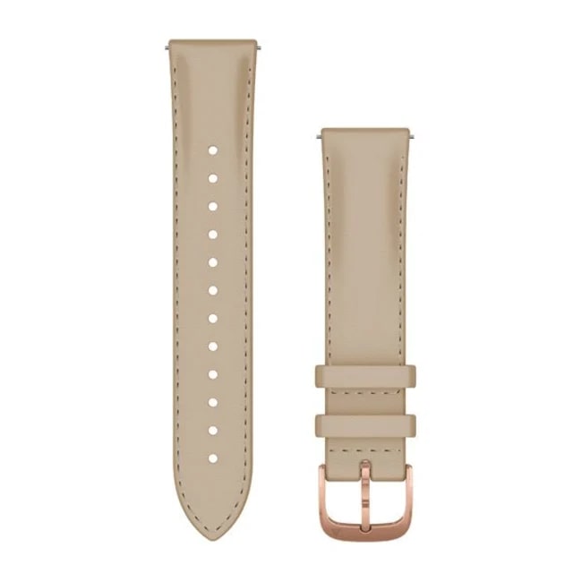 Garmin Quick Release 20mm nahkaranneke vaalea hiekka 010-12924-21