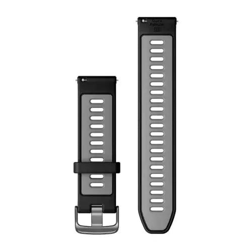 Garmin Quick Release 22mm silikoniranneke musta/vaaleanharmaa 010-11251-A0