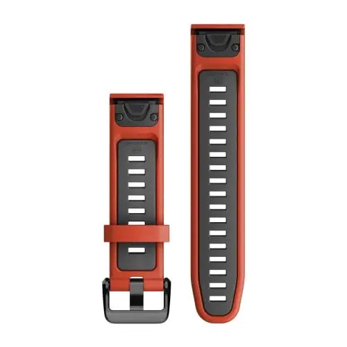 Garmin QuickFit 20 mm silikoniranneke tulenpunainen/grafiitinharmaa 010-13279-04
