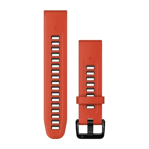 Garmin QuickFit 20 mm silikoniranneke tulenpunainen/grafiitinharmaa 010-13279-04
