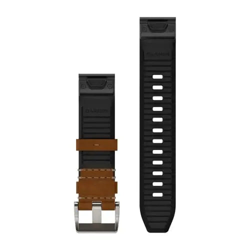 Garmin QuickFit 22mm nahka-/FKM-hybridiranneke ruskea/musta 010-13225-08