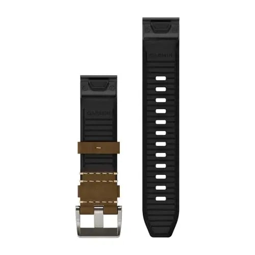 Garmin QuickFit 22mm nahka-/FKM-hybridiranneke tundra/musta 010-13225-07