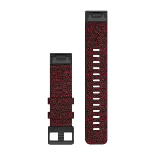 Garmin QuickFit 22mm nailonranneke meleerattu punainen 010-12863-06