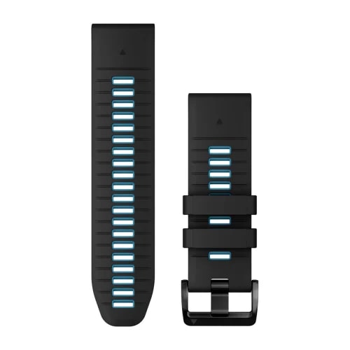 Garmin QuickFit 26mm silikoniranneke musta/pilvensininen 010-13281-05