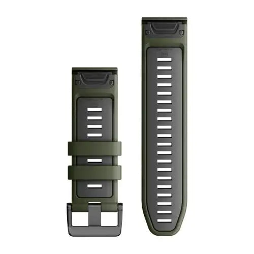 Garmin QuickFit 26mm silikoniranneke sammalenvihreä/grafiitinharmaa 010-13281-07