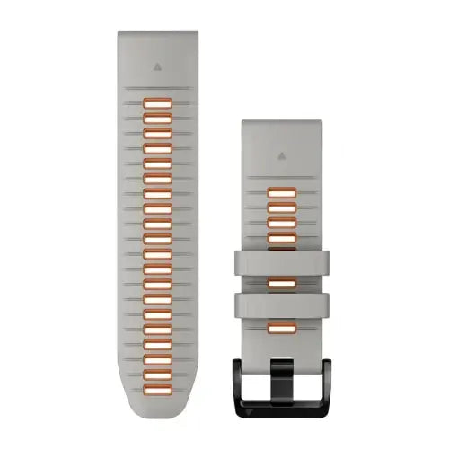 Garmin QuickFit 26mm silikoniranneke sumunharmaa/oranssi 010-13281-02