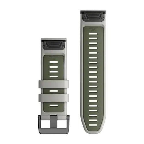 Garmin QuickFit 26mm silikoniranneke sumunharmaa/sammalenvihreä 010-13281-08
