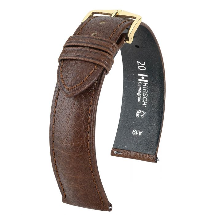 Hirsch Camelgrain nahkaranneke ruskea L