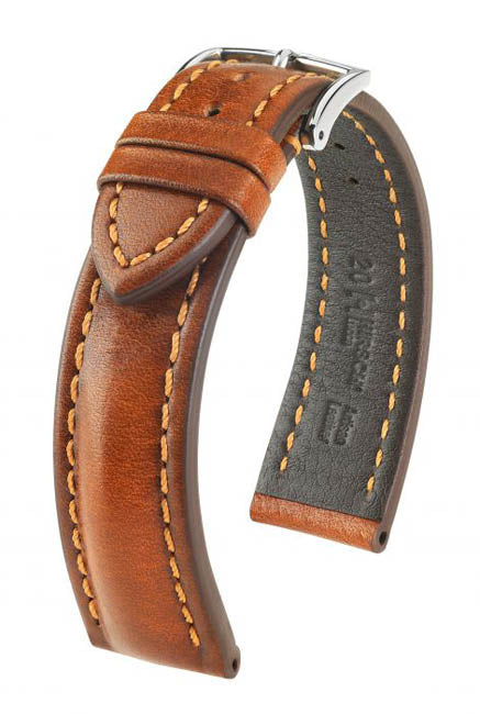 Hirsch Lucca Nahkaranneke Ruskea L